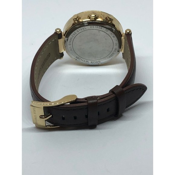 Michael Kors MK5354 Women Brown Leather Analog Cha main image 4